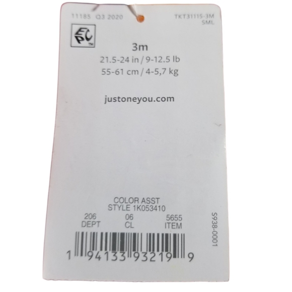 Carter's baby girl footed Christmas onesie - Picture 7 of 9